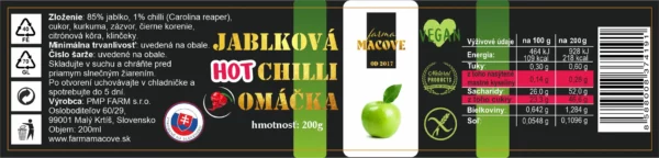 Jablková hot chilly omáčka